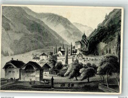 3752 Wimmis - Burg Wimmis Stich auf AK - 38062040