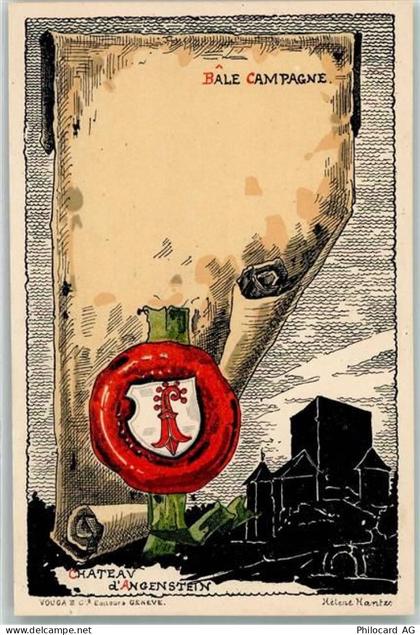 4147 Aesch BL Künstlerkarte Schloss Angenstein sign. Helen Mantzer - 10624429