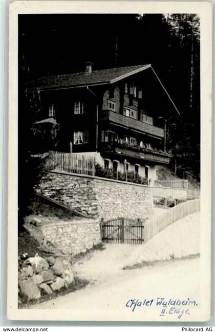 Kipp Waldheim Foto AK Ort handschriftlich Chalet Waldheim - 10686763