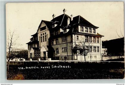 4133 Pratteln 1914 Privatfoto AK Neues Schulhaus - 13449046