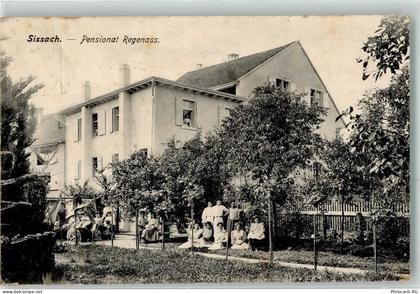 4450 Sissach 1908 Gebrauchsspuren Pensionat Regenass - 13470723