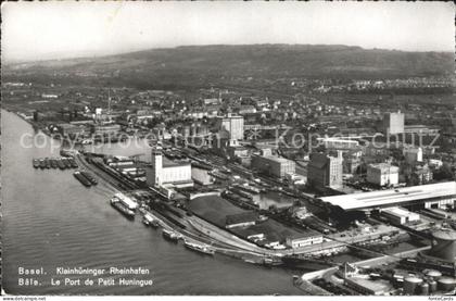 Bale Port de Petit Huningue Rheinhafen Kleinhueningen Fliegeraufnahme
