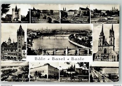 4000 Basel Bâle Foto AK Brücken Museum Münster Spalentor - 39698406