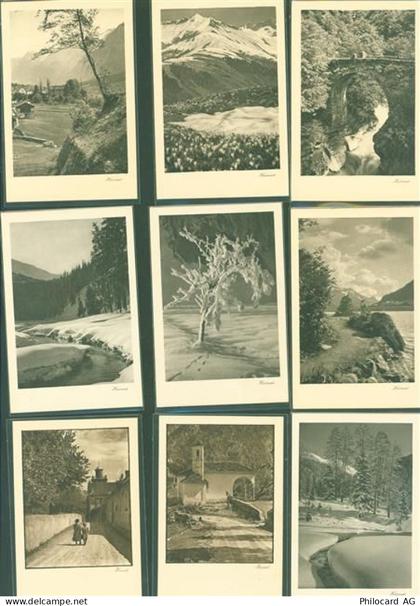 Lot mit 25 AK D. Mischo Kupferdruck Heimat-Landschaftsaufnahmen Schweiz ... - 13824295