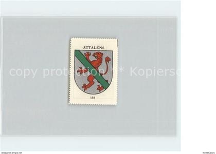 11667160 Attalens Briefmarke Wappen Kaffee Hag Attalens
