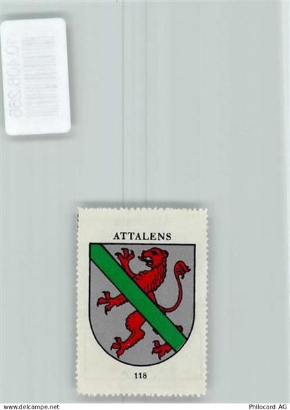 1616 Attalens Vuarat - Vignette Wappen Kaffee Hag ca 1920-1940 Löwe - 10408266