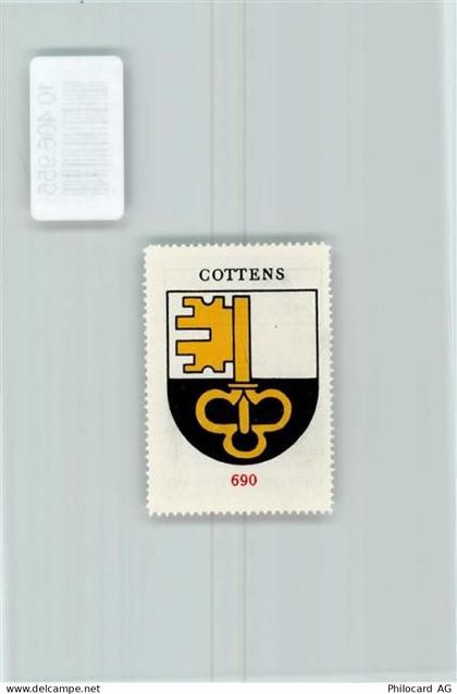 1741 Cottens FR - Vignette Wappen Kaffee Hag 1920-1940 Schlüssel - 10406955