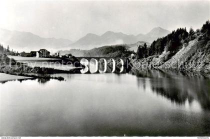 Gruyere Gruyeres FR Lac de la Gruyere Pont de Cortieres et le Moleson