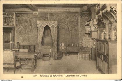 Gruyeres FR Gruyeres Schloss Chambre du Comte