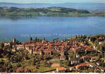 Murten Morat FR Panorama Murtensee