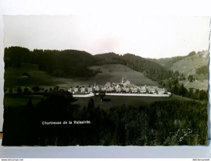 Chartreuse de la Valsainte / Cerniat / Val-de-Charmey / Schweiz. Alte AK s/w, ungel. ca 1930/40. Panoramablick
