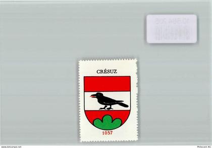 1653 Crésuz Vignette Vignette schwarzer Rabe 1037 - 10584206