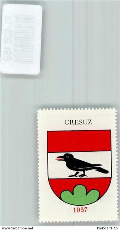 1653 Crésuz - Vignette Wappen Kaffee Hag ca 1920-1940 Rabe - 10408189