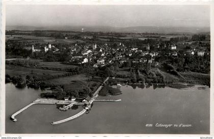 Estavayer vu d avion