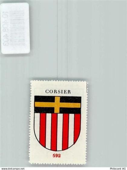 1246 Corsier GE - Vignette Wappen Kaffee Hag ca 1920-1940 - 10408403