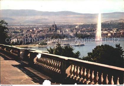Geneve GE Rade et la Ville depuis Cologny