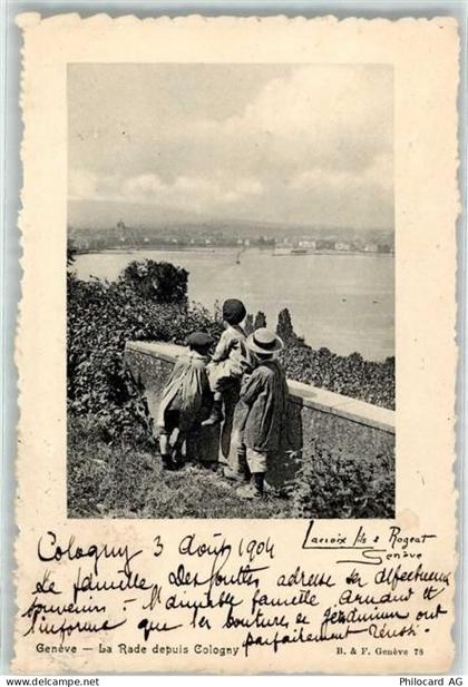 1200 Genève Genf 1904 - La Rade depuis Cologny - 10592288
