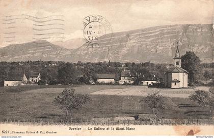 SUISSE vernier le salève et le mont blanc