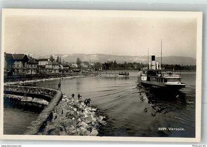 1290 Versoix Foto AK Hafen Dampfschiff - 38023014