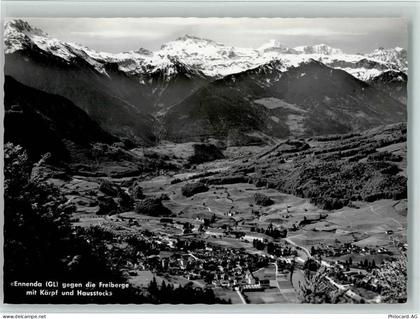 8755 Ennenda Ennetbühls - gegen die Freiberge mit Kärpf und Hausstock - 11089628
