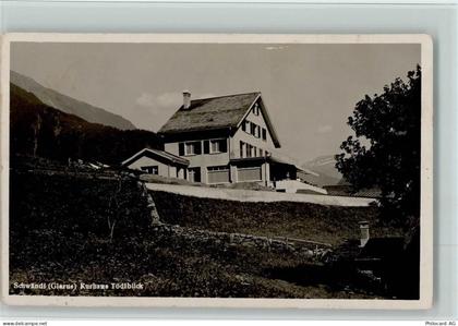 8762 Schwändi b. Schwanden 1930 Foto AK Kurhaus Tödiblick AK - 13086917