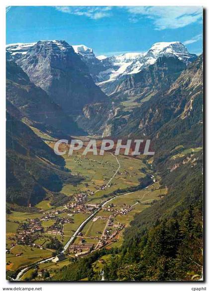 CPM Braunwald Schweiz Blick auf Linthal mit Todikette