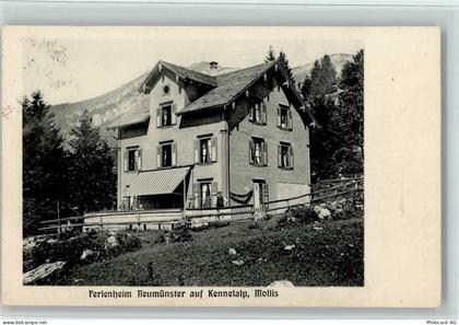 8753 Mollis 1912 - Ferienheim Neumünster auf Kennelalp, Stempelspuren - 13078775