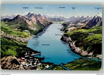 8874 Mühlehorn - Walensee Vogelschau Wehrliverlag - 39691733