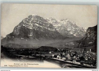 8754 Netstal Foto AK Bahnhof Glärnischkette - 38212249