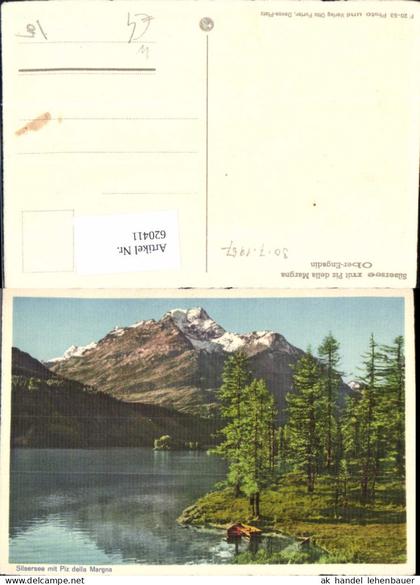620411,Silsersee m. Piz della Margna Sils im Engadin/Segl