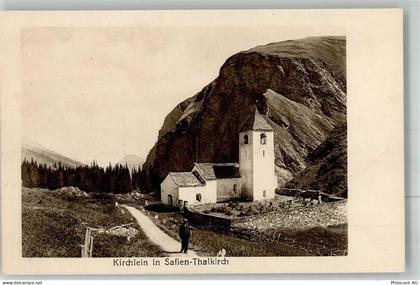 7109 Thalkirch Foto AK Kirche Safien - 38024419