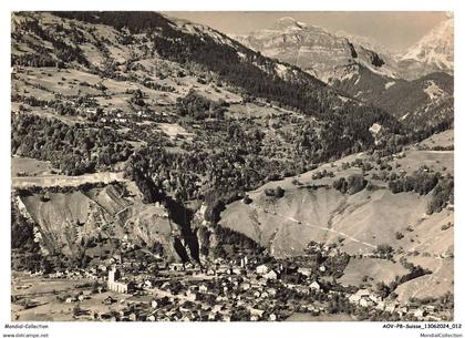 AOVP8-0550-SUISSE - GRUSH - und seewis im prattigau - flugaufnahme