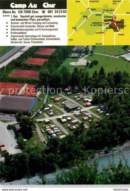 Chur GR Camp Au Chur Fliegeraufnahme