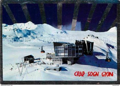 Crap Sogn Gion Seilbahn Weisse Arena von Flims Laax Falera