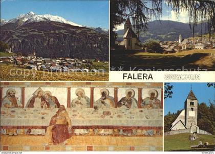 Falera Grischun Abendmahl Fresko alte Kirche Sogn Remigius