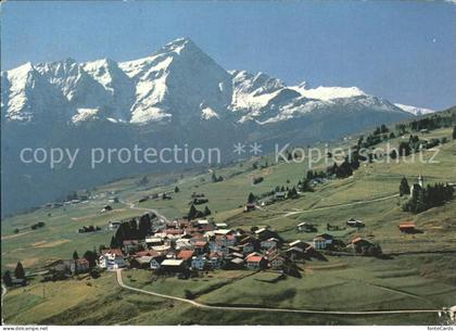 Flerden am Heinzenberg mit Piz Beverin Fliegeraufnahme