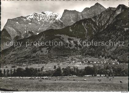 Jenins Panorama mit Falknis und Gleckhorn Raetikon