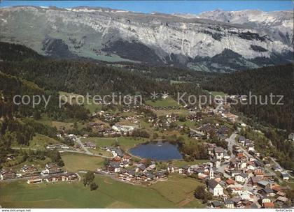 Laax Fliegeraufnahme gegen Flimserstein