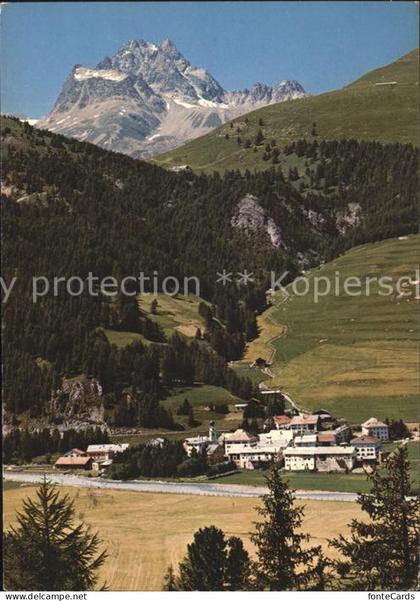 Madulain mit Piz Kesch