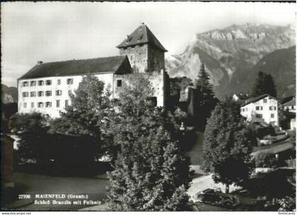 Maienfeld Schloss Brandis ungelaufen ca. 1965