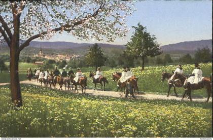 Muenster GR Muenster Prozrssion ungelaufen ca. 1920