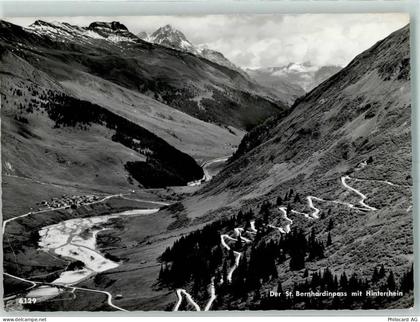 San Bernardino Hinterrhein 1961 - St. Bernardinpass mit Hinterrhein - 10390688