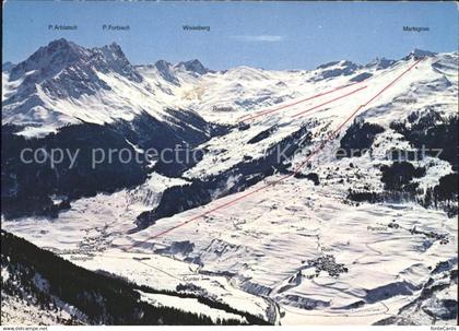 Savognin Riom Parsonz mit Martegnas Skigebiet
