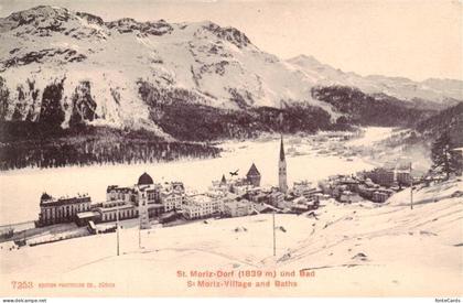 St Moritz  SANKT MORITZ GR Dorf und Bad