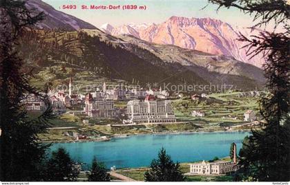 St Moritz  SANKT MORITZ GR Panorama Moritzsee Alpen