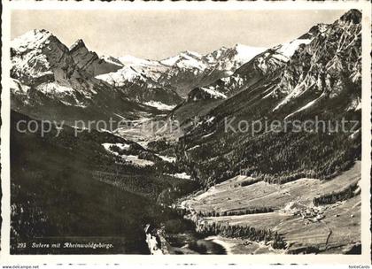 Sufers mit Rheinwaldgebirge