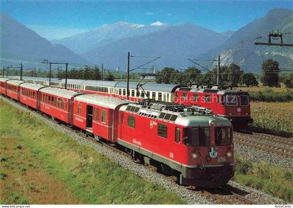 Zizers Landquart GR Intercity-Raetia Rhaetische-Bahn SBB RhB Zizers Churer-Rhein