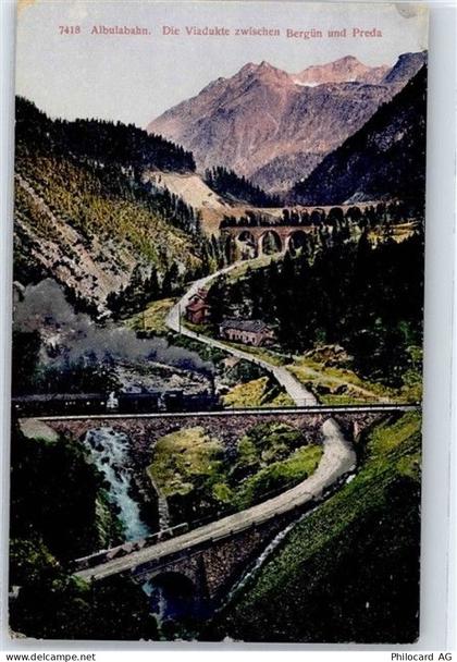 7482 Bergün Bravuogn - Albulabahn Viadukt - 51486250