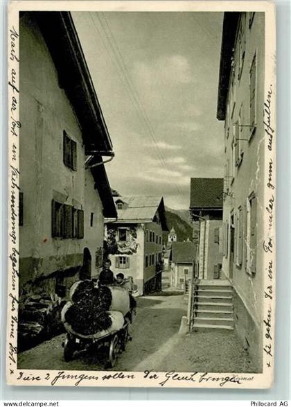 7482 Bergün Bravuogn Gebrauchsspuren Kinder mit Stosskarren - 10397806