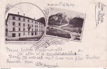 SUISSE(BERGUN) GRUSS(HOTEL PIZ AELA)